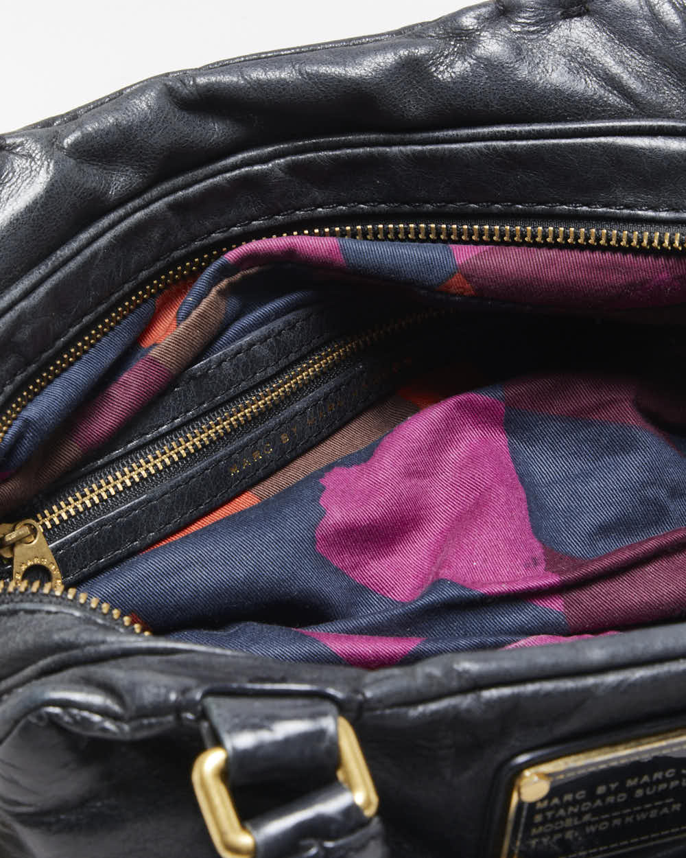 Vintage Y2K 00s Marc By Marc Jacobs Twisted Q Groove Satchel