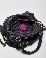 Vintage Y2K 00s Marc By Marc Jacobs Twisted Q Groove Satchel Leather Crossbody / Shoulder Bag