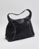Vintage Tod's Leather Contrast Stitch Handbag