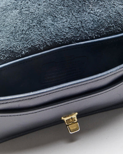 Vintage Coach Penny Pocket Navy Leather Flap Crossbody Shoulder Bag