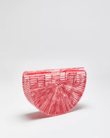 Cult Gaia Classic Ark Pink Marble Acrylic Handbag
