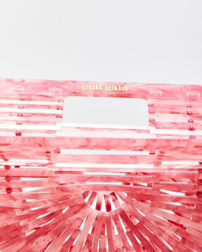 Cult Gaia Classic Ark Pink Marble Acrylic Handbag