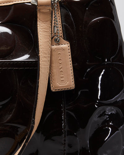 Vintage Y2k 00s Coach Embossed Patent Handbag