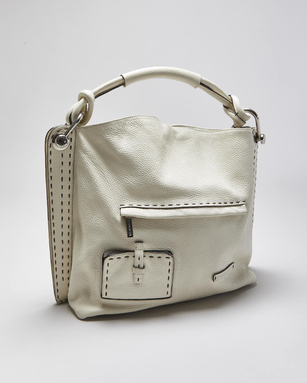 Vintage BCBG Pebbled Leather Handbag