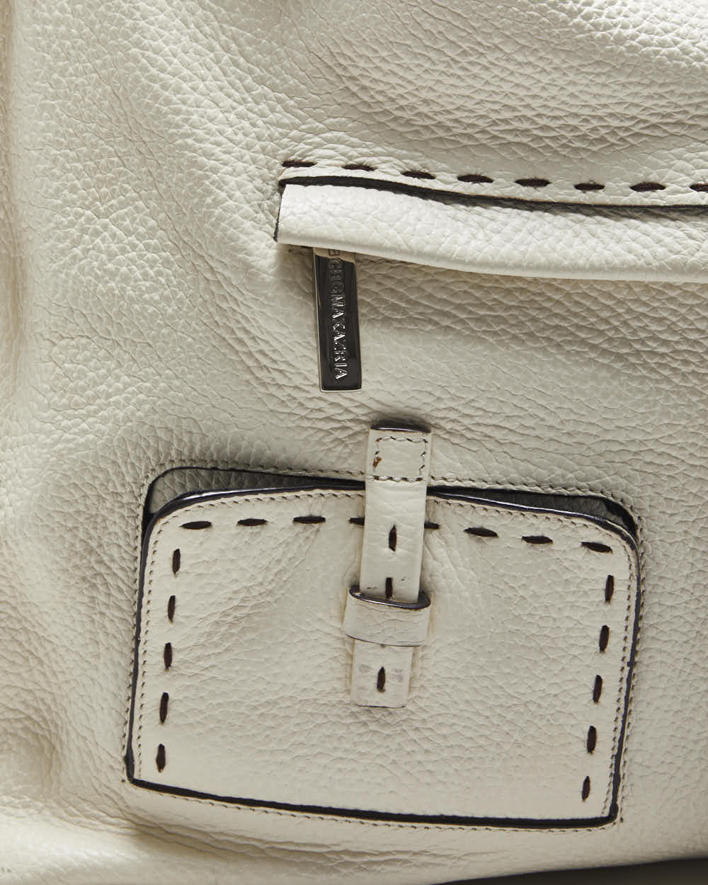 Vintage BCBG Pebbled Leather Handbag