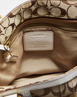 Vintage Y2k 00s Coach Hampton Signature Satchel Handbag