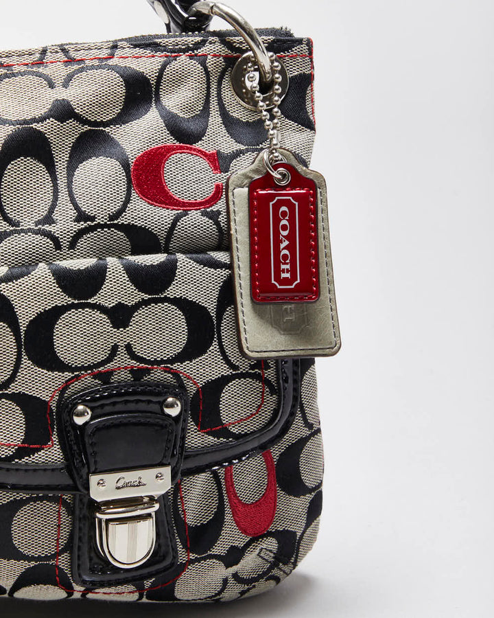 Vintage Y2k 00s Coach Poppy Embroidered Handbag