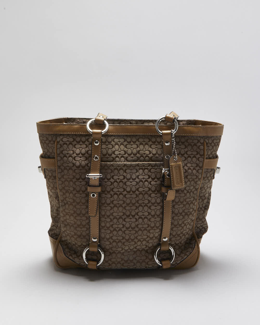 Vintage Y2k 00s Coach Jacquard Mini Monogram Handbag