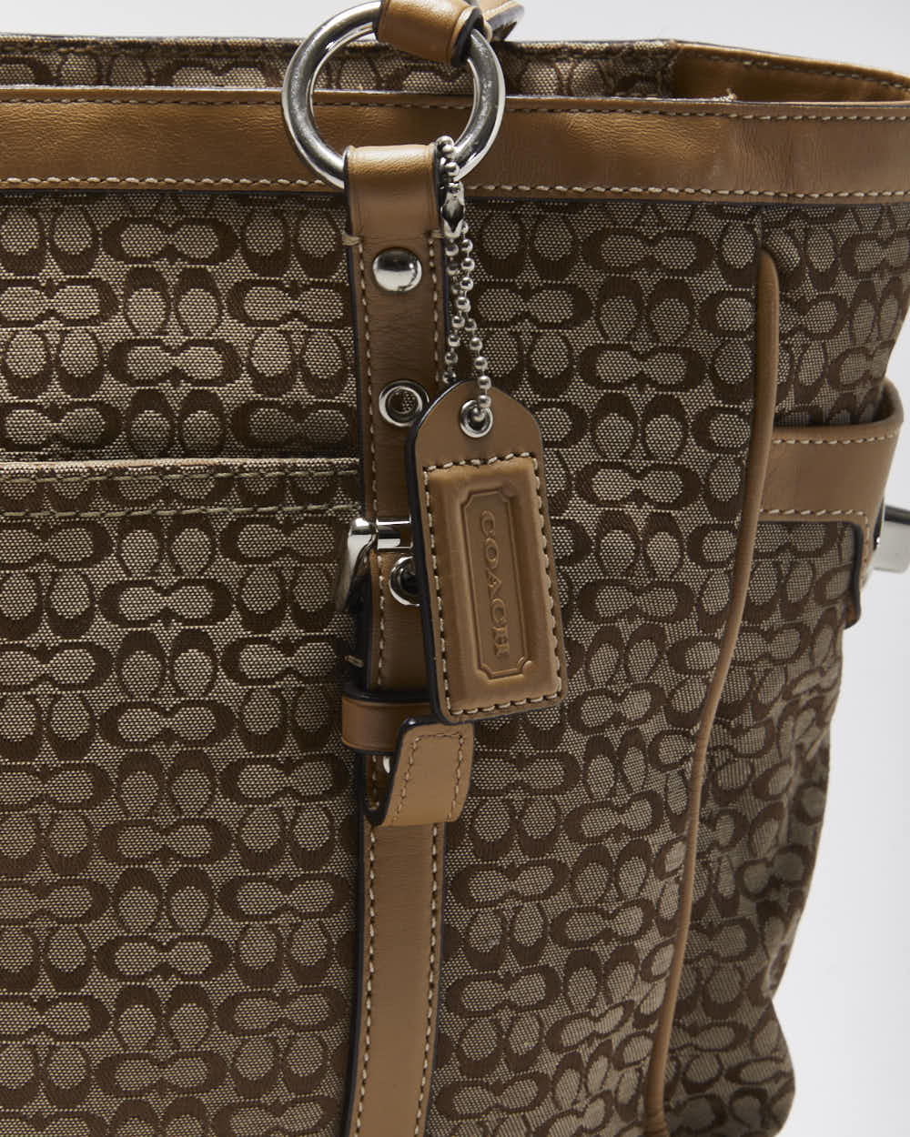 Vintage Y2k 00s Coach Jacquard Mini Monogram Handbag