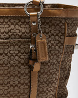 Vintage Y2k 00s Coach Jacquard Mini Monogram Handbag