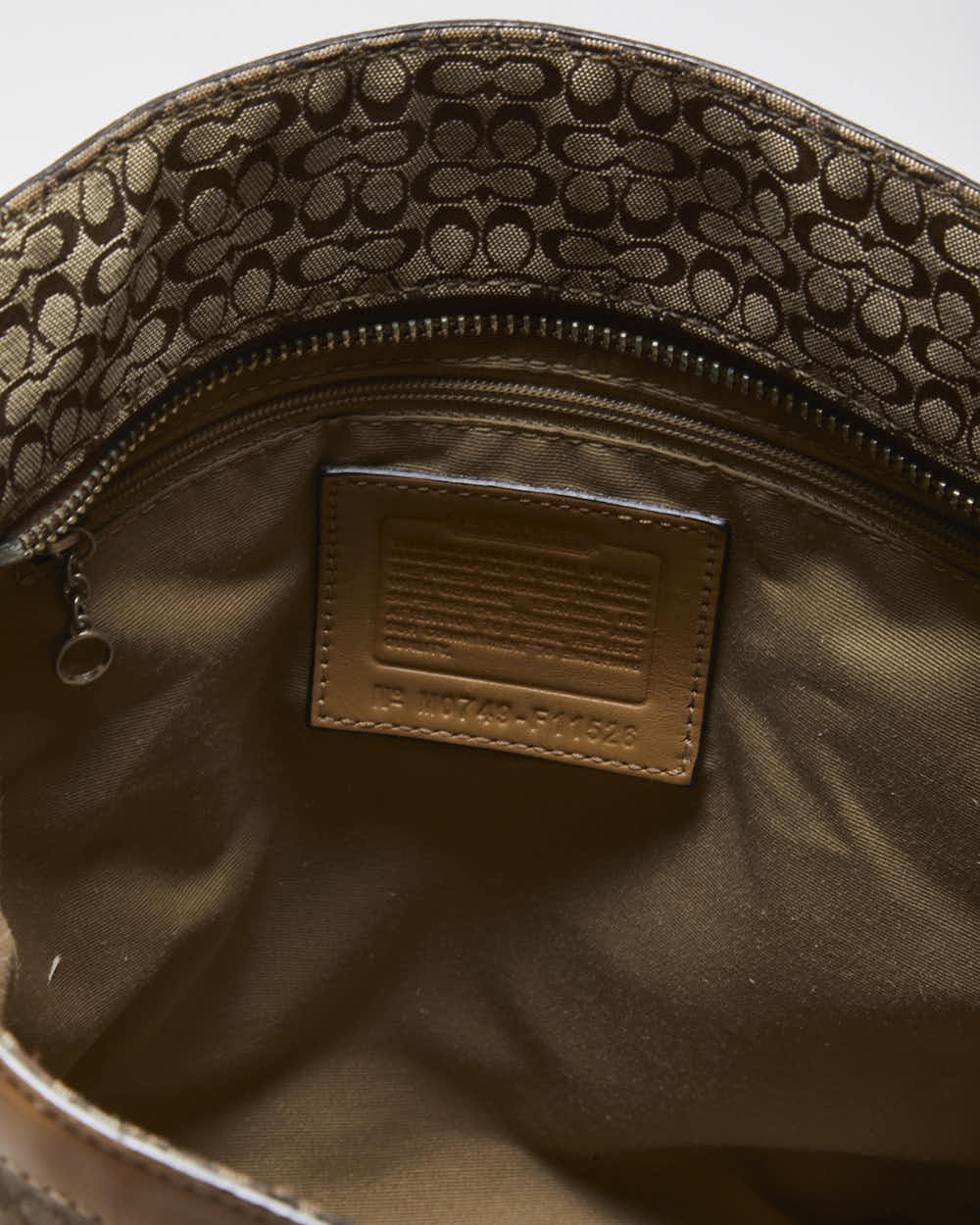Vintage Y2k 00s Coach Jacquard Mini Monogram Handbag