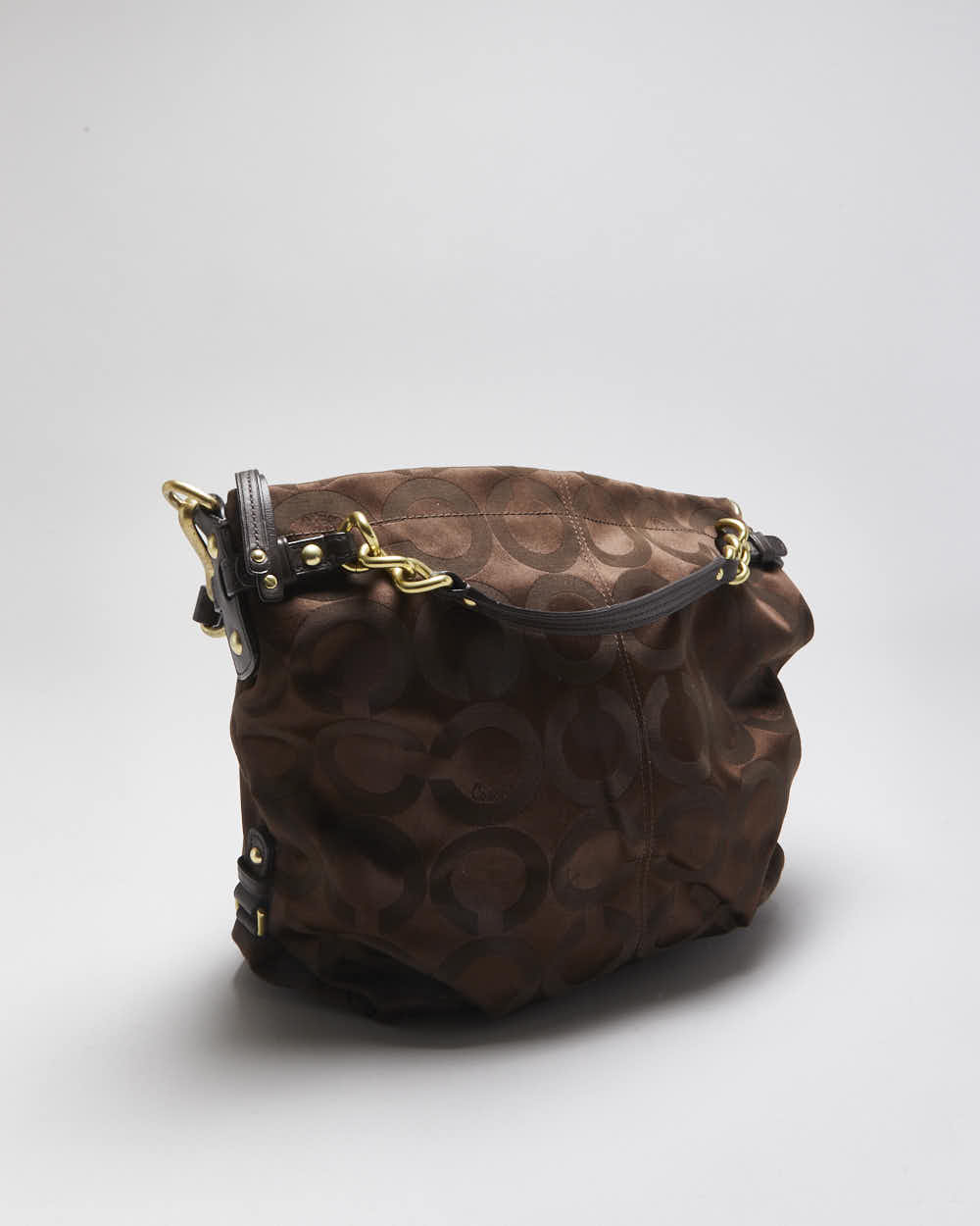 Vintage Y2k 00s Coach Brooke Monogram Slouch Handbag