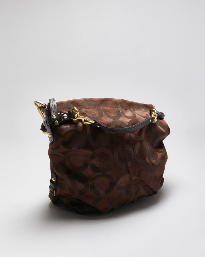 Vintage Y2k 00s Coach Brooke Monogram Slouch Handbag