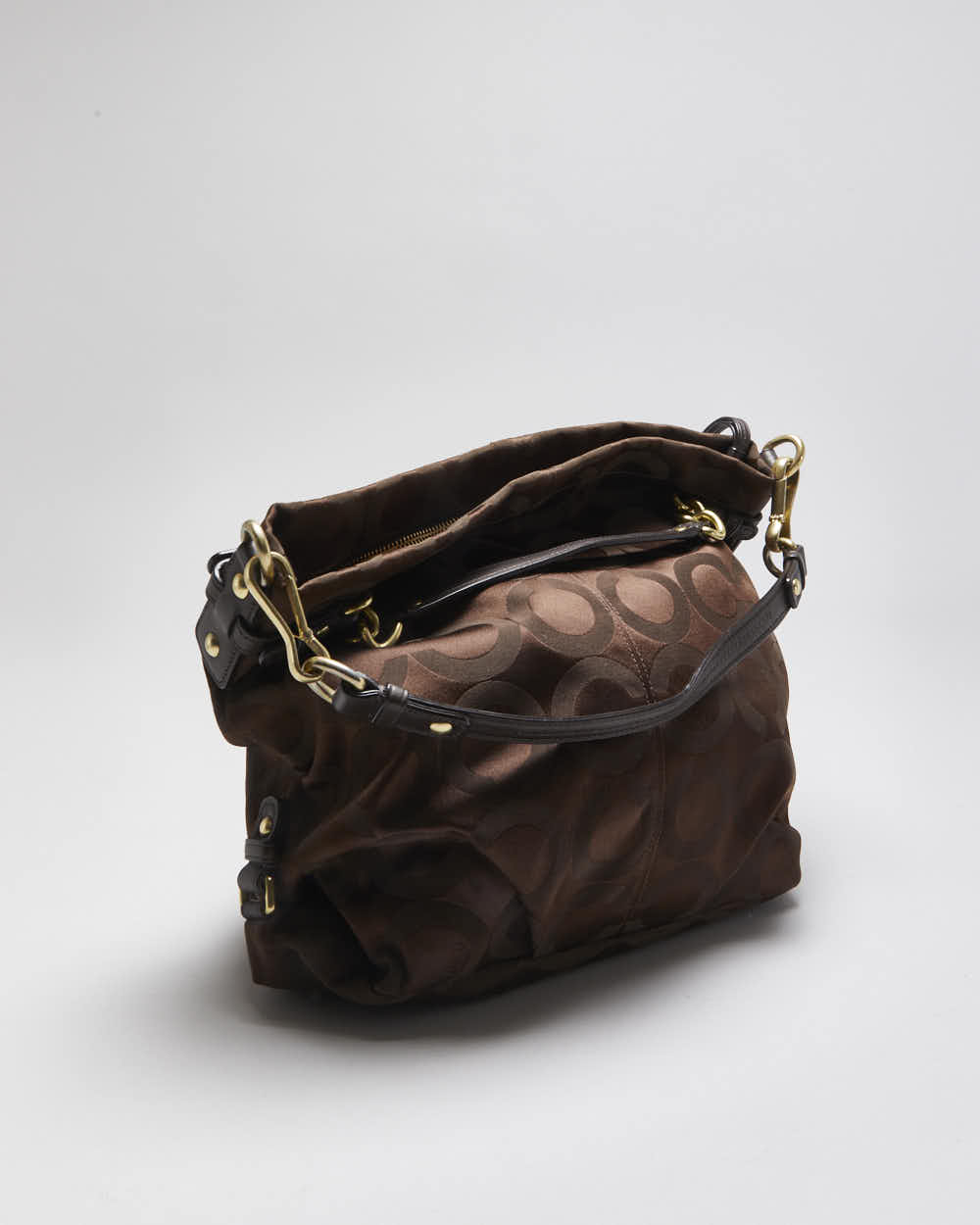 Vintage Y2k 00s Coach Brooke Monogram Slouch Handbag