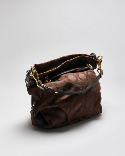 Vintage Y2k 00s Coach Brooke Monogram Slouch Handbag