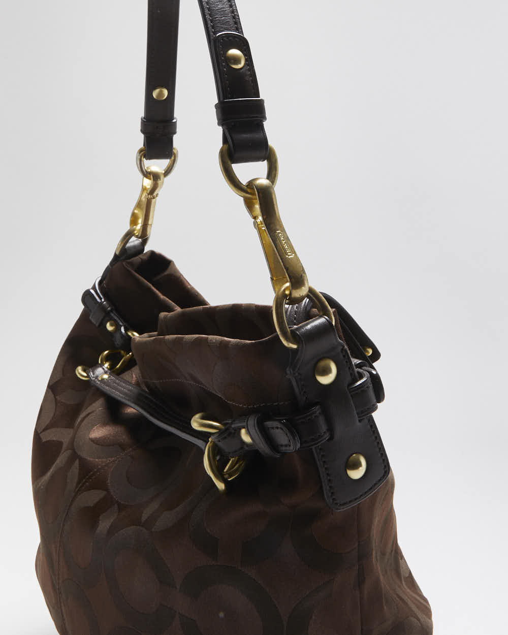 Vintage Y2k 00s Coach Brooke Monogram Slouch Handbag