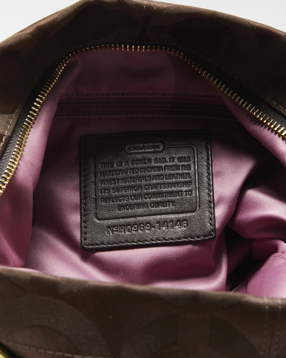 Vintage Y2k 00s Coach Brooke Monogram Slouch Handbag