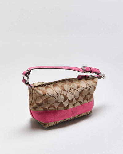 Vintage Y2k 00s Coach Monogram Mini Handbag