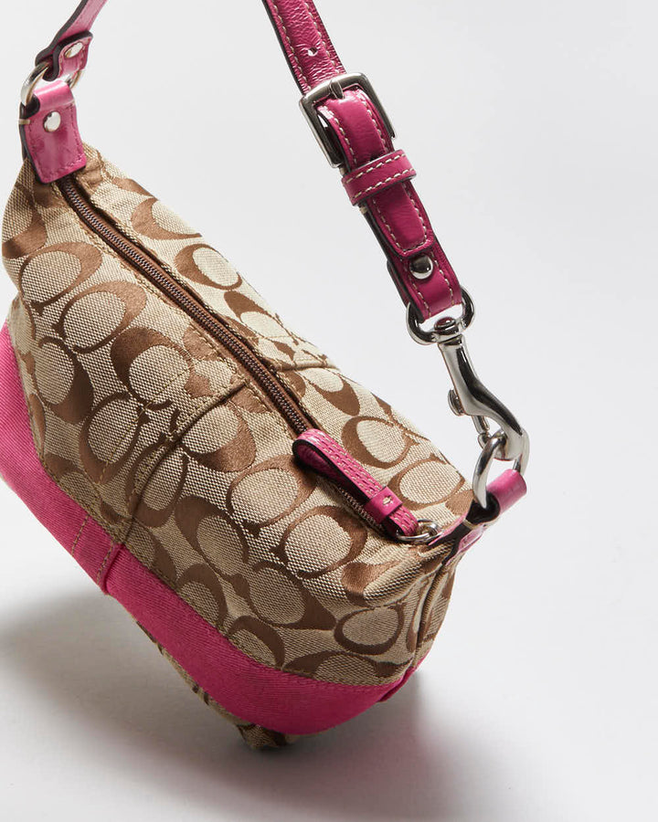Vintage Y2k 00s Coach Monogram Mini Handbag