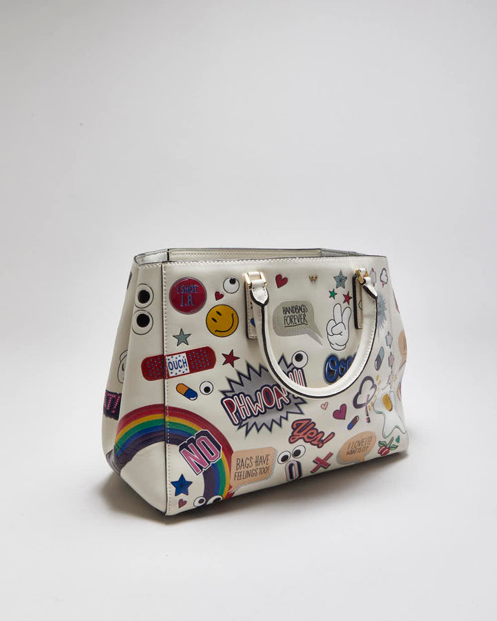 Anya Hindmarch Ebury All Over Wick Sticker Handbag