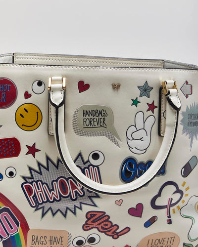 Anya Hindmarch Ebury All Over Wick Sticker Handbag