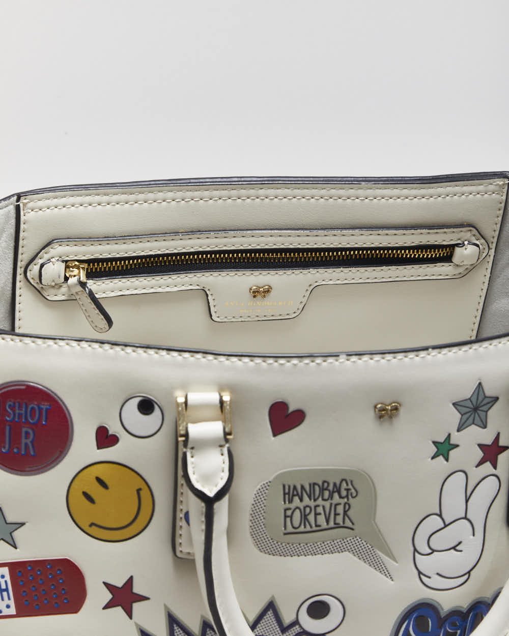 Anya Hindmarch Ebury All Over Wick Sticker Handbag