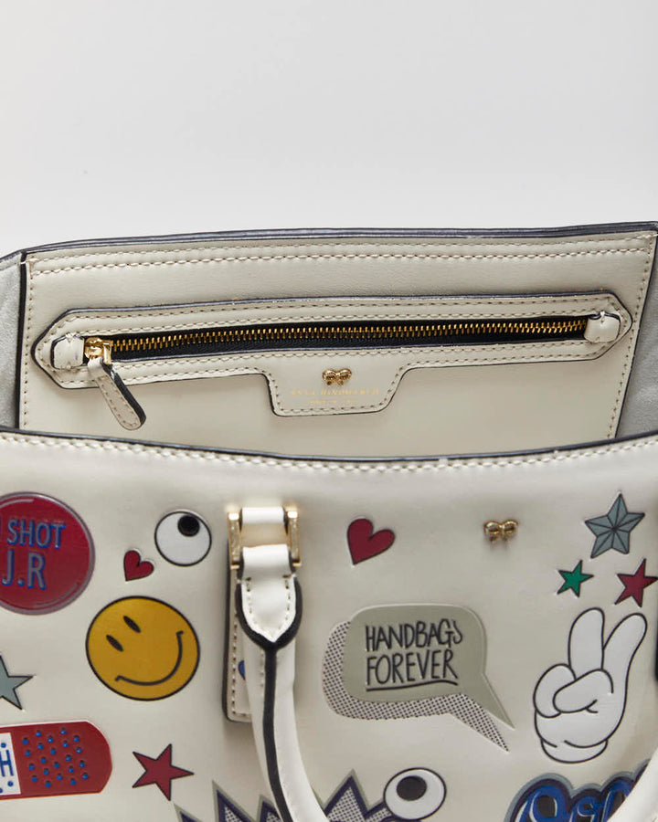 Anya Hindmarch Ebury All Over Wick Sticker Handbag
