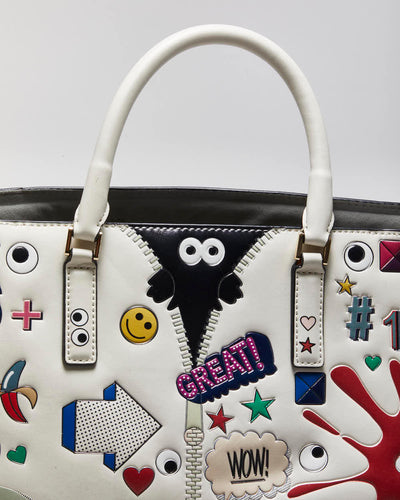 Anya Hindmarch Ebury All Over Wick Sticker Handbag