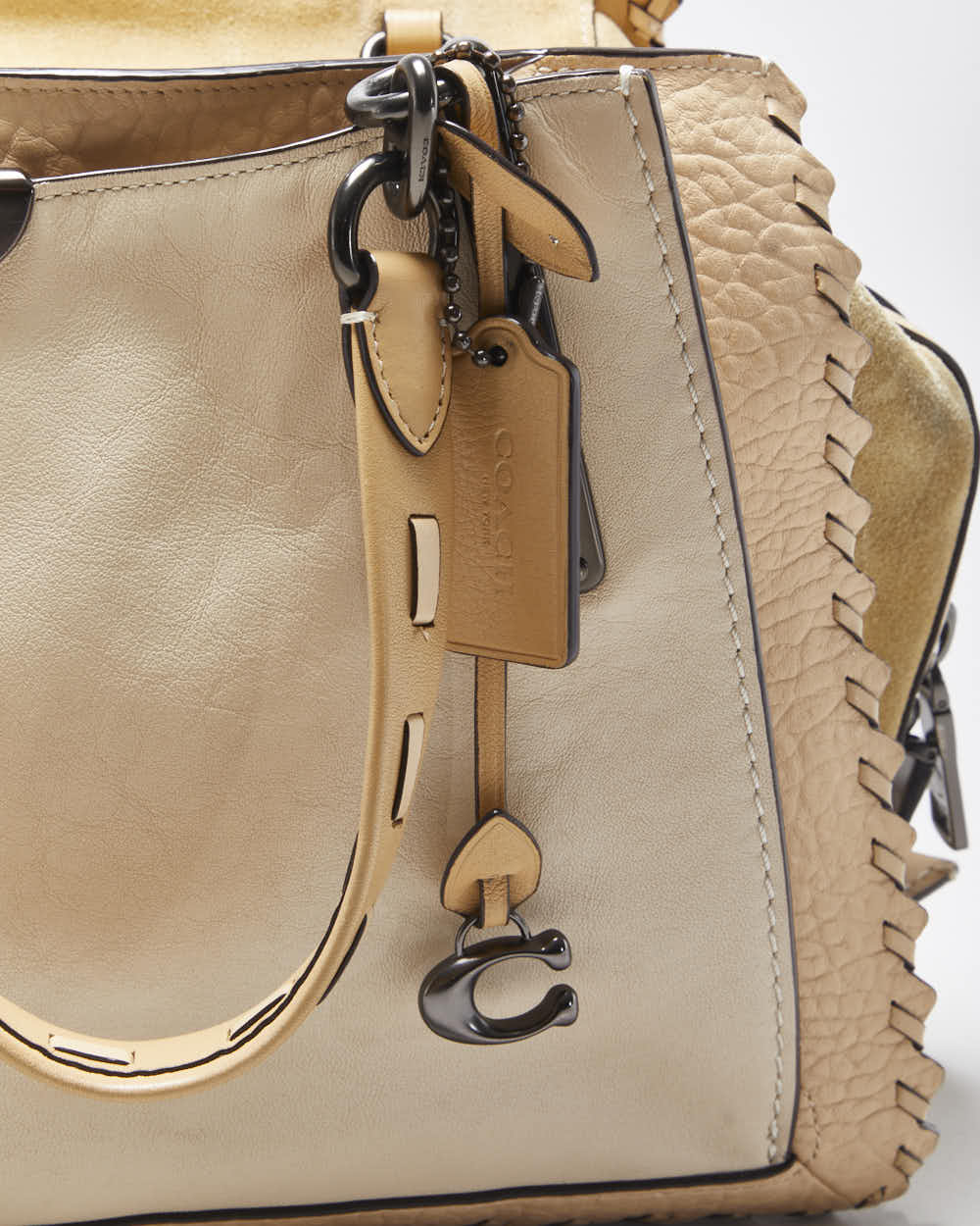 Vintage Coach Dreamer In Colour Block Whipstitch Limited Edition Handbag