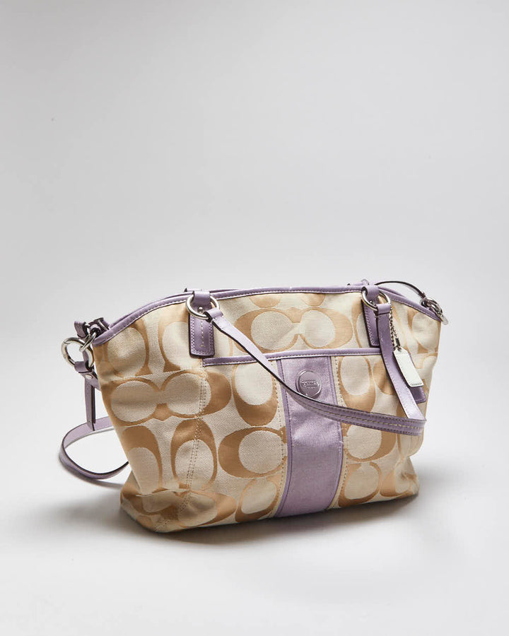 Vintage Y2k 00s Coach Monogram Shoulder Bag