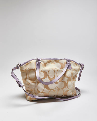 Vintage Y2k 00s Coach Monogram Shoulder Bag