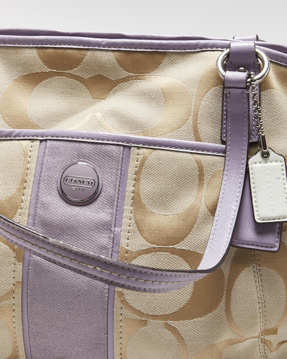 Vintage Y2k 00s Coach Monogram Shoulder Bag