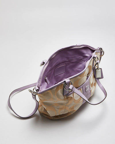 Vintage Y2k 00s Coach Monogram Shoulder Bag