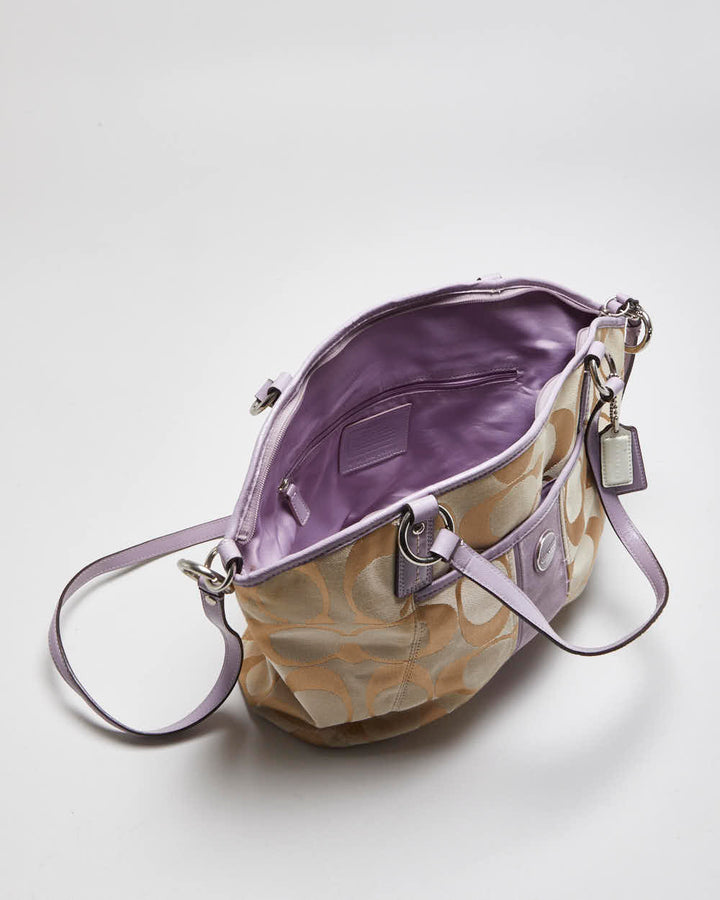 Vintage Y2k 00s Coach Monogram Shoulder Bag