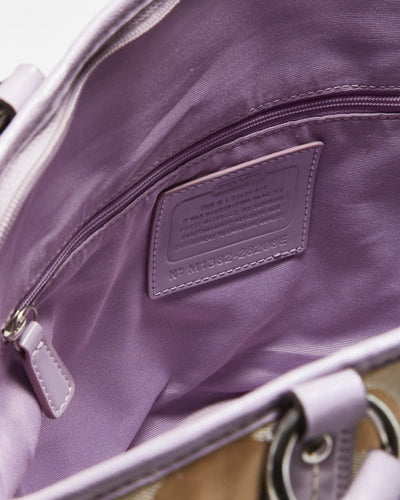 Vintage Y2k 00s Coach Monogram Shoulder Bag