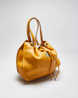 MCM Pebbled Leather Bucket Bag