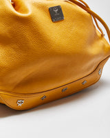 MCM Pebbled Leather Bucket Bag