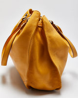 MCM Pebbled Leather Bucket Bag