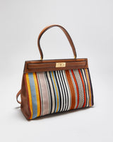 Tory Burch Lee Radziwill Webbing Patchwork Handbag