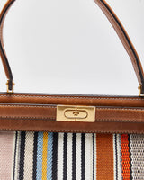Tory Burch Lee Radziwill Webbing Patchwork Handbag