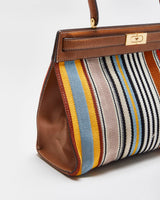 Tory Burch Lee Radziwill Webbing Patchwork Handbag