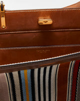 Tory Burch Lee Radziwill Webbing Patchwork Handbag