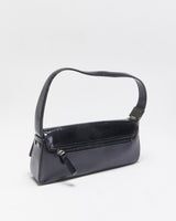 Vintage Y2K 00s Guess Vegan Patent Leather Baguette Shoulder Bag