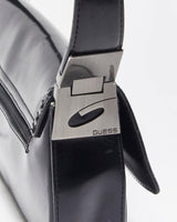 Vintage Y2K 00s Guess Vegan Patent Leather Baguette Shoulder Bag