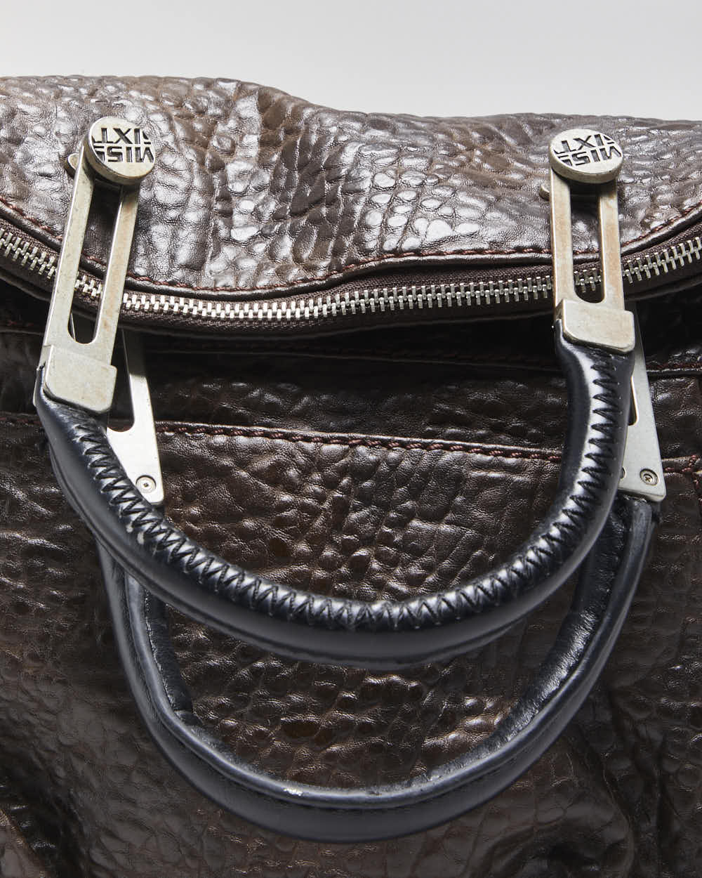 Vintage Y2k 2000s Miss Sixty Pebbled Leather Handbag