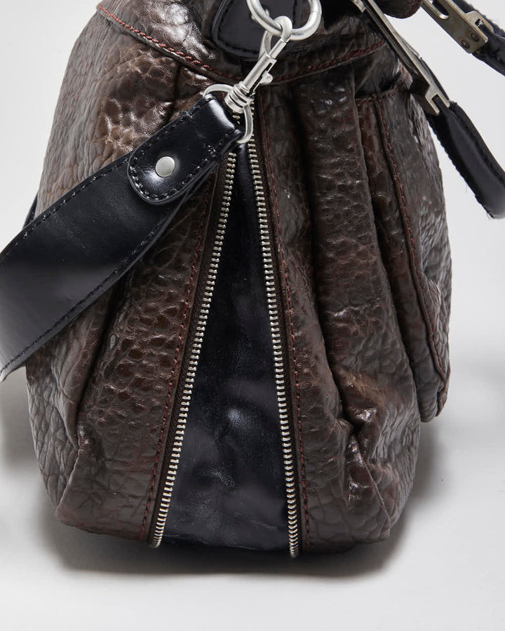 Vintage Y2k 2000s Miss Sixty Pebbled Leather Handbag