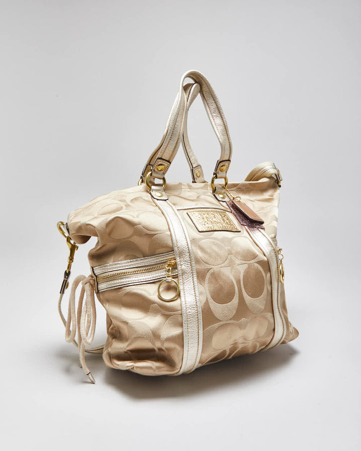 Vintage Y2k 2000s Coach Poppy Signature Tote Handbag