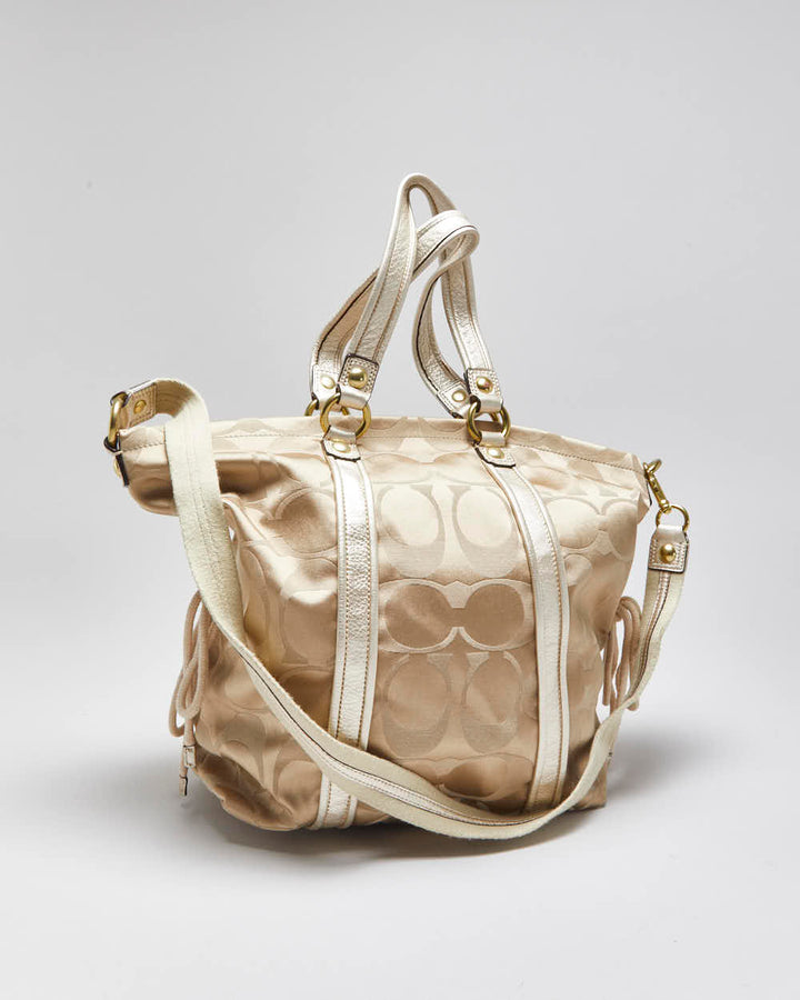 Vintage Y2k 2000s Coach Poppy Signature Tote Handbag