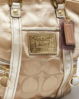 Vintage Y2k 2000s Coach Poppy Signature Tote Handbag