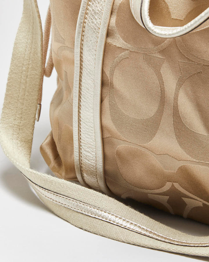 Vintage Y2k 2000s Coach Poppy Signature Tote Handbag